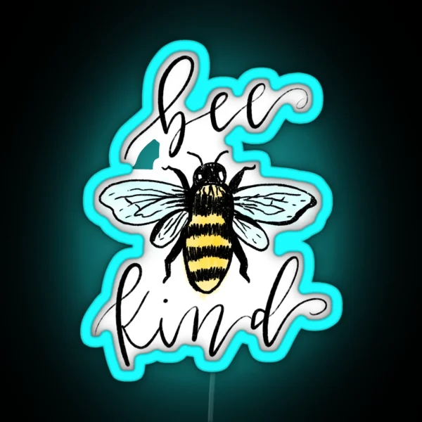 BEE Kind RGB Neon Sign