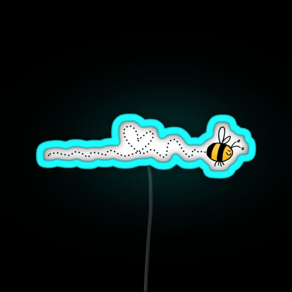 Bee Love Trail RGB Neon Sign