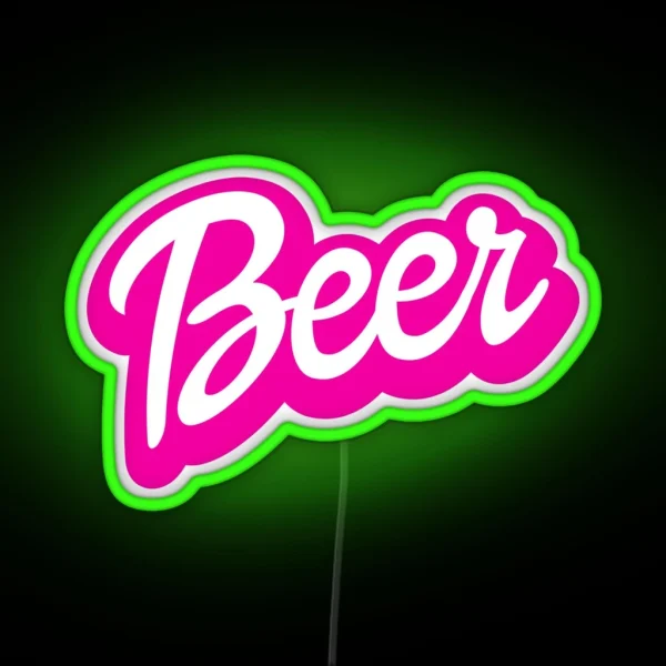 Beer Barbie Style RGB Neon Sign