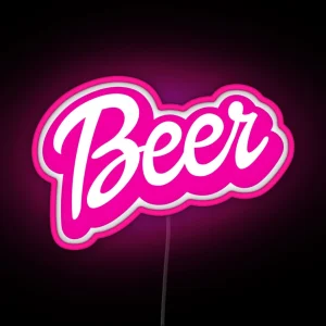 Beer Barbie Style RGB Neon Sign