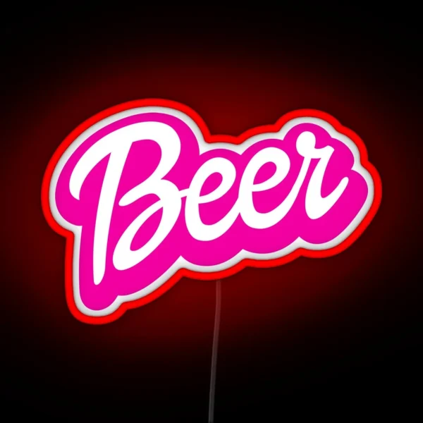 Beer Barbie Style RGB Neon Sign