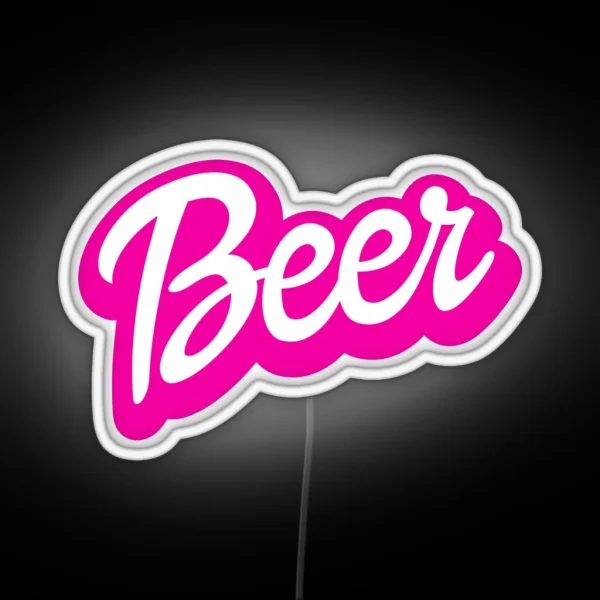 Beer Barbie Style RGB Neon Sign