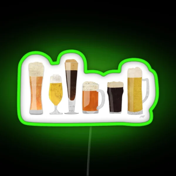 Beer Glasses RGB Neon Sign