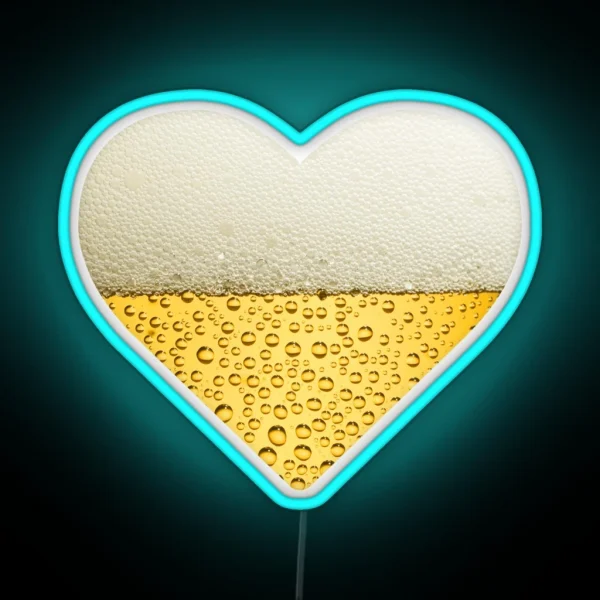 Beer Heart RGB Neon Sign