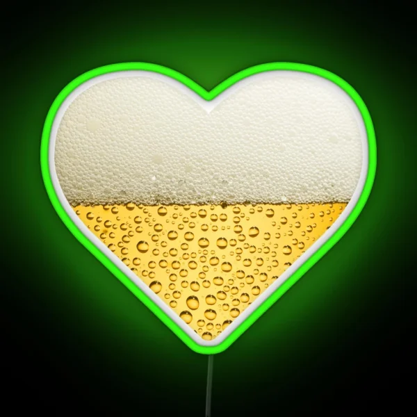 Beer Heart RGB Neon Sign