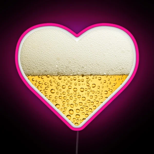 Beer Heart RGB Neon Sign