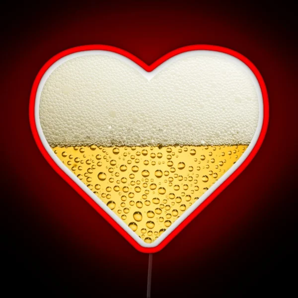 Beer Heart RGB Neon Sign
