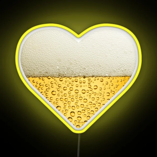 Beer Heart RGB Neon Sign