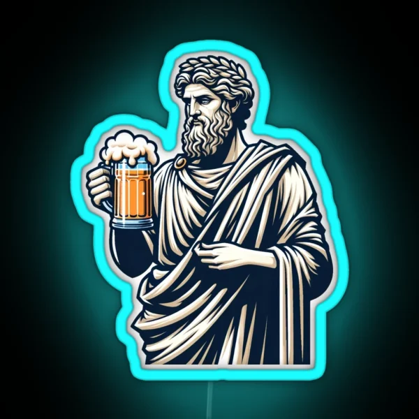 Beer Is Liquid Wisdom RGB Neon Sign