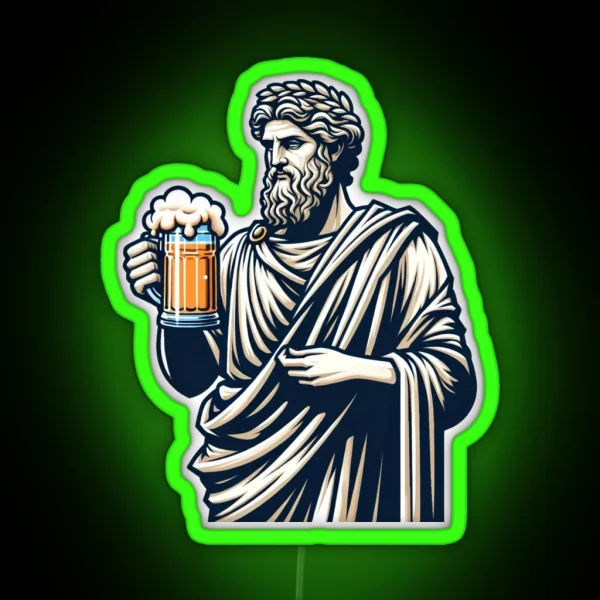 Beer Is Liquid Wisdom RGB Neon Sign