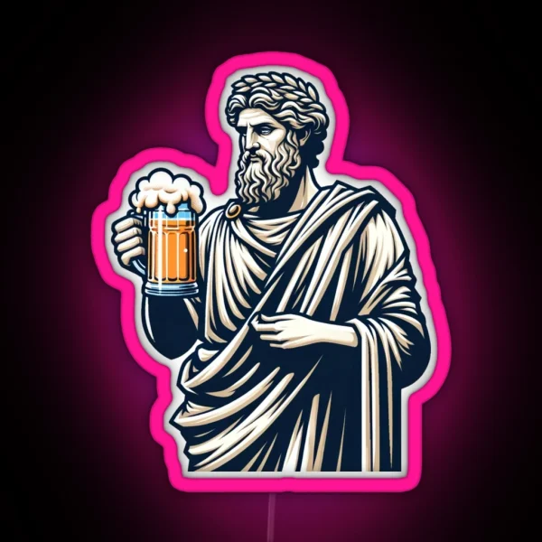 Beer Is Liquid Wisdom RGB Neon Sign