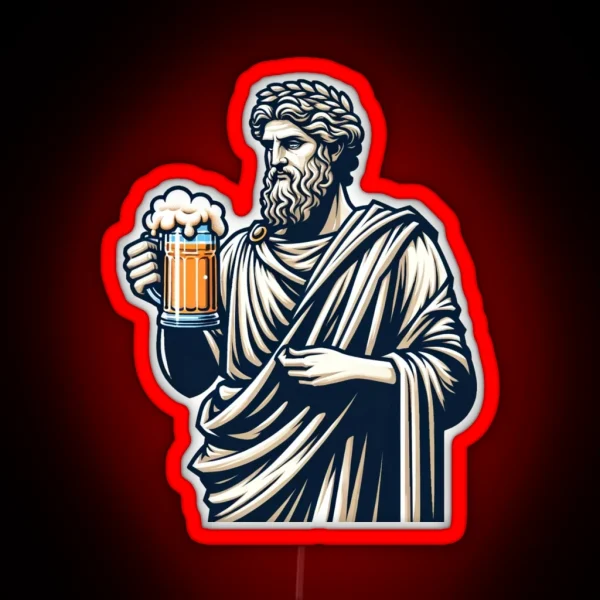 Beer Is Liquid Wisdom RGB Neon Sign