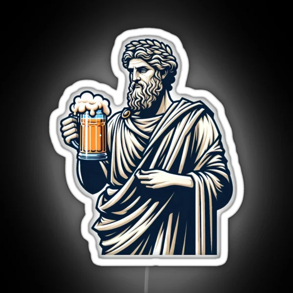 Beer Is Liquid Wisdom RGB Neon Sign