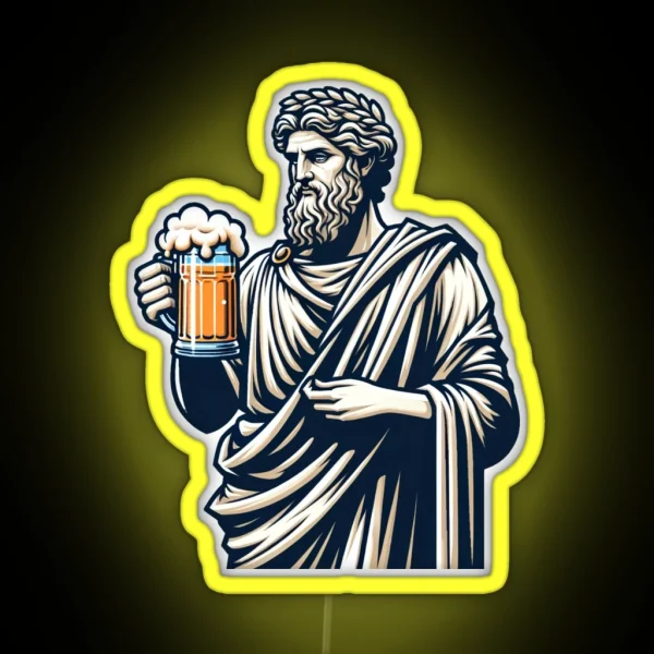 Beer Is Liquid Wisdom RGB Neon Sign