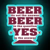 Retro Neon Sign: Sarcastic Humor for Your Home Bar.