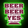 RGB Neon Wall Sign: Funny Bar Decor, Beer Party Humor