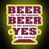 RGB Neon Bar Sign Decor with Humorous Beer Party Quote