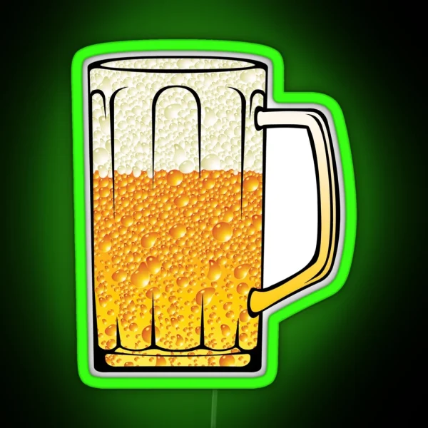 Beer Lager Pale Ale RGB Neon Sign
