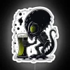 Beer loving alien drinking artwork LED neon sign decor novelty
