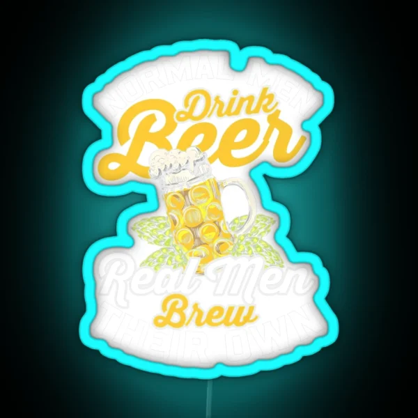 BEER LOVER BEER FAN BEER BREWER FUNNY BEER RGB Neon Sign