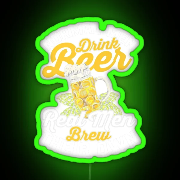 BEER LOVER BEER FAN BEER BREWER FUNNY BEER RGB Neon Sign