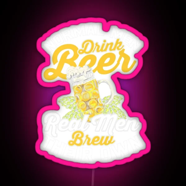 BEER LOVER BEER FAN BEER BREWER FUNNY BEER RGB Neon Sign