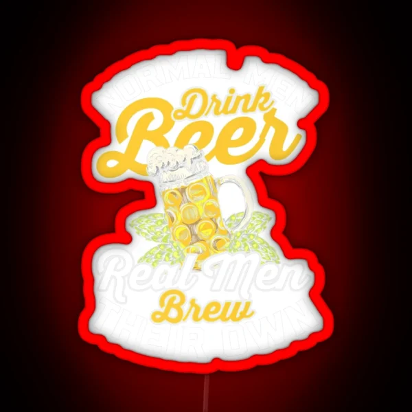 BEER LOVER BEER FAN BEER BREWER FUNNY BEER RGB Neon Sign