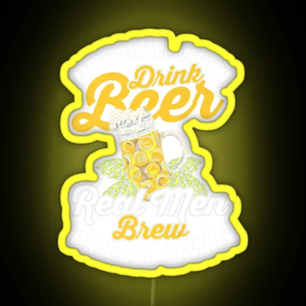 BEER LOVER BEER FAN BEER BREWER FUNNY BEER RGB Neon Sign
