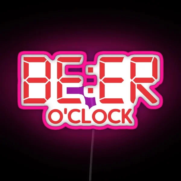 Beer O Clock RGB Neon Sign