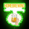Vibrant RGB neon sign for beer enthusiasts and homebrewers' dens