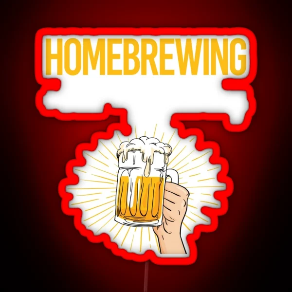 Beer Perfect Day Homebrewing Homebrew Homebrewer Beer Home Brew Brewing Brewer RGB Neon Sign