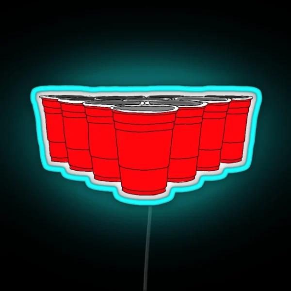 Beer Pong RGB Neon Sign