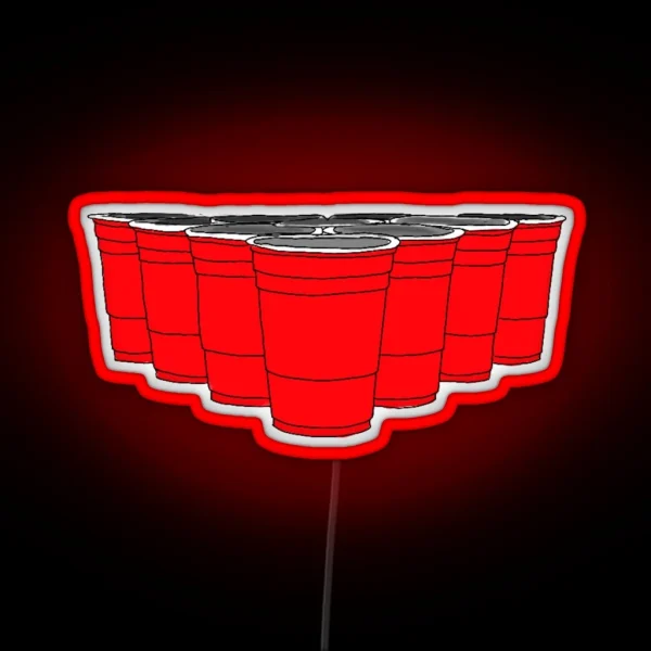 Beer Pong RGB Neon Sign