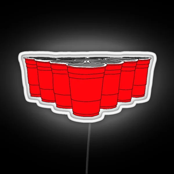 Beer Pong RGB Neon Sign