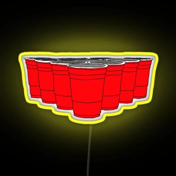 Beer Pong RGB Neon Sign