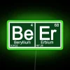 Eye-catching beer-themed neon sign with colorful RGB lighting display