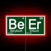 RGB Neon Beer Sign with Color-Changing LED Lighting Design