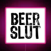 Eye-catching color changing Beer Slut neon sign bar decoration lighting.