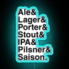 Add a pop of color to your beer enthusiast space.