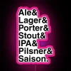RGB Neon Bar Sign Displaying Various Beer Style Designs Online