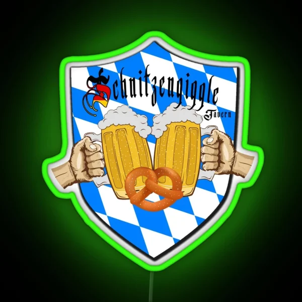 Beerfest Schnitzengiggle Tavern RGB Neon Sign