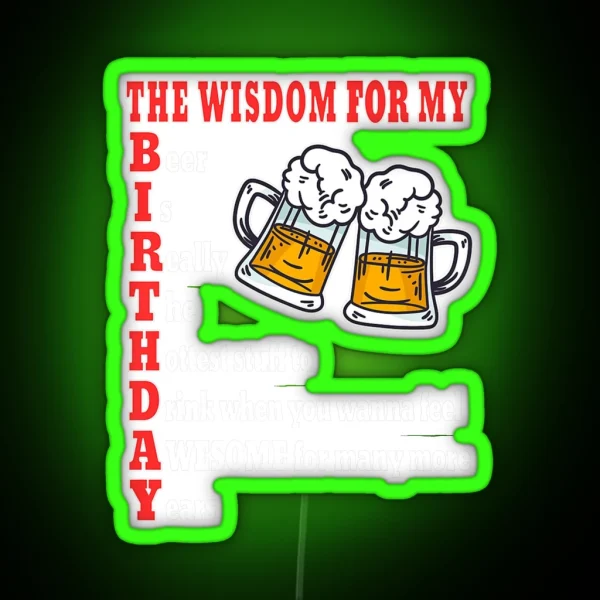 BEERS BREWERY BIRTHDAY IDEA FOR BREWER RGB Neon Sign