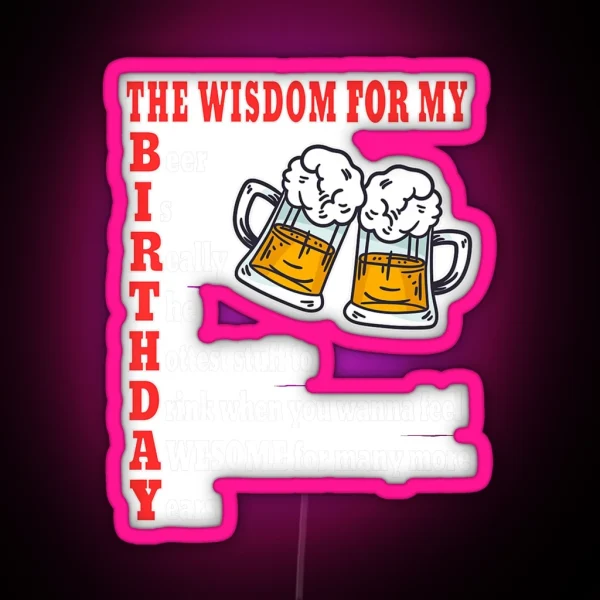 BEERS BREWERY BIRTHDAY IDEA FOR BREWER RGB Neon Sign