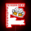 Custom RGB Neon Sign for Beer Lovers Birthday Brewery Celebration