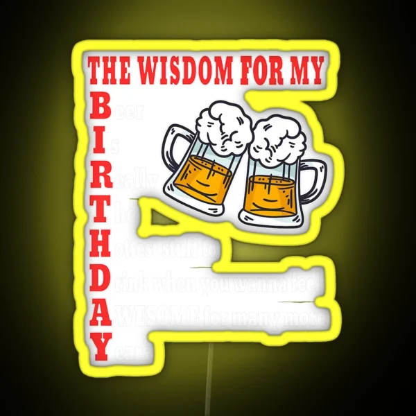 BEERS BREWERY BIRTHDAY IDEA FOR BREWER RGB Neon Sign