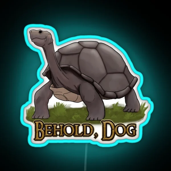 Behold Dog RGB Neon Sign