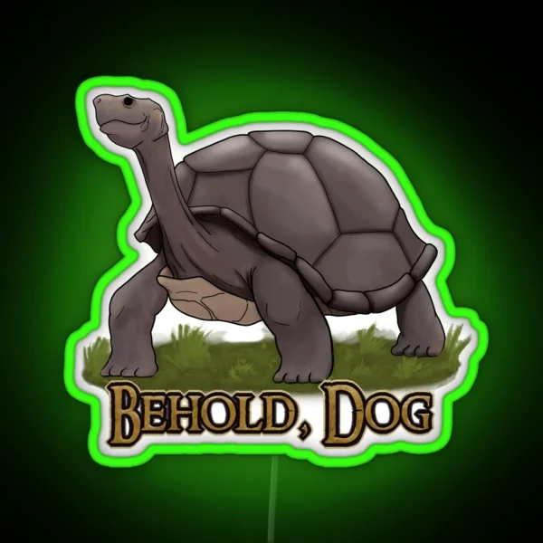 Behold Dog RGB Neon Sign