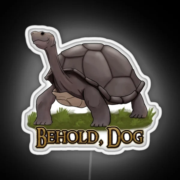 Behold Dog RGB Neon Sign