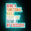 RGB Neon Sign: Embracing the Chaos of Adulthood with Humor and Style