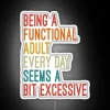 RGB Backlit Neon Sign Display for Relaxed Daily Humor Atmosphere